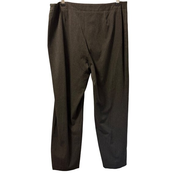 Talbots Womens Classic Slim Pants Size 14 Gray Polyester/Rayon Blend Side Zip - Picture 11 of 12